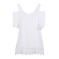 thumbnail image 1 of xiaxaixu Femmes Dentelle Uni Maillot de Bain Dames Paréo Robe de Plage, 1 of 5