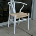thumbnail image 4 of Heavenly Collection | Wishbone White Wood Dining Chair for Kitchen or Dining Room, 4 of 10