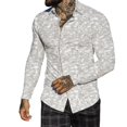 thumbnail image 1 of Hommes Automne Hiver Revers à Poitrine Pleine Impression Plage Chemise à Manches Longues, 1 of 6