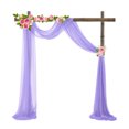 thumbnail image 1 of tredstone 2pack/lot Arch Drape Chiffon Curtain Wide Application For Wedding Or Photo Shooting Accessories Purple, 1 of 6