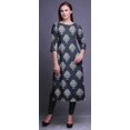 thumbnail image 3 of Bimba Kurtis Droits Imprimés pour Femmes Kurta à Manches 3/4 Tunique d'Été Robe, 3 of 6