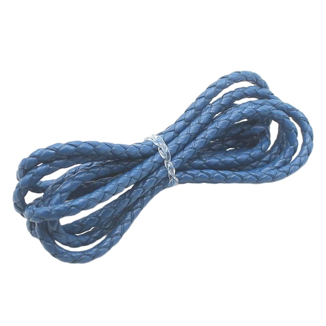 yingyy Leather Braided Cord Bangle Jewelry DIY Making Finding Accessories Dark Blue