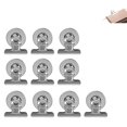 thumbnail image 2 of 10 Pcs Pince Sans Rayures Pince Forte Recettes Murales Mémo Relieur en Acier Inoxydable Support de Message Mémo Tableau Blanc Autocollants pour Enseignant de Classe, 2 of 9