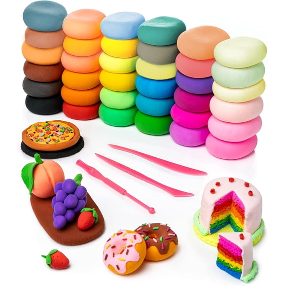 Fuebueo Air Dry Magic Clay 36 Colors Super Light Magic Clay, Non-Sticky, DIY Modeling Clay for Boys & Girls, Ideal Art Crafts Gift for Kids and Adults