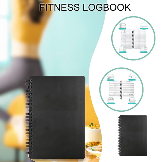 Fitness Logbook - Coil Binding Training Plan Record Book 140x210mm 142P