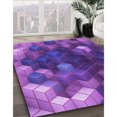 thumbnail image 3 of Ahgly Tapis Rectangulaire Lavable en Machine Intérieur Transitionnel Violet, 8 Pieds x 12 Pieds, 3 of 7