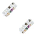 thumbnail image 1 of Thinsony Natural Conch Chip Nail Sticker Set High Brightness Nail Decals Kit Manicure Beauty Supplies 2 2Set, 1 of 6