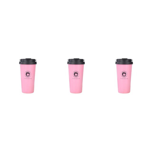 kurtrusly Reusable Thermal Cup Eco-Conscious Choice For Better Tomorrow Convenient pink 500ml 3Set