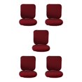 thumbnail image 2 of Baohd Computer Chair Cover Swivel Chair Cover Rotating for Chair Wine Red Backrest + Cushion Cover 5Set, 2 of 6