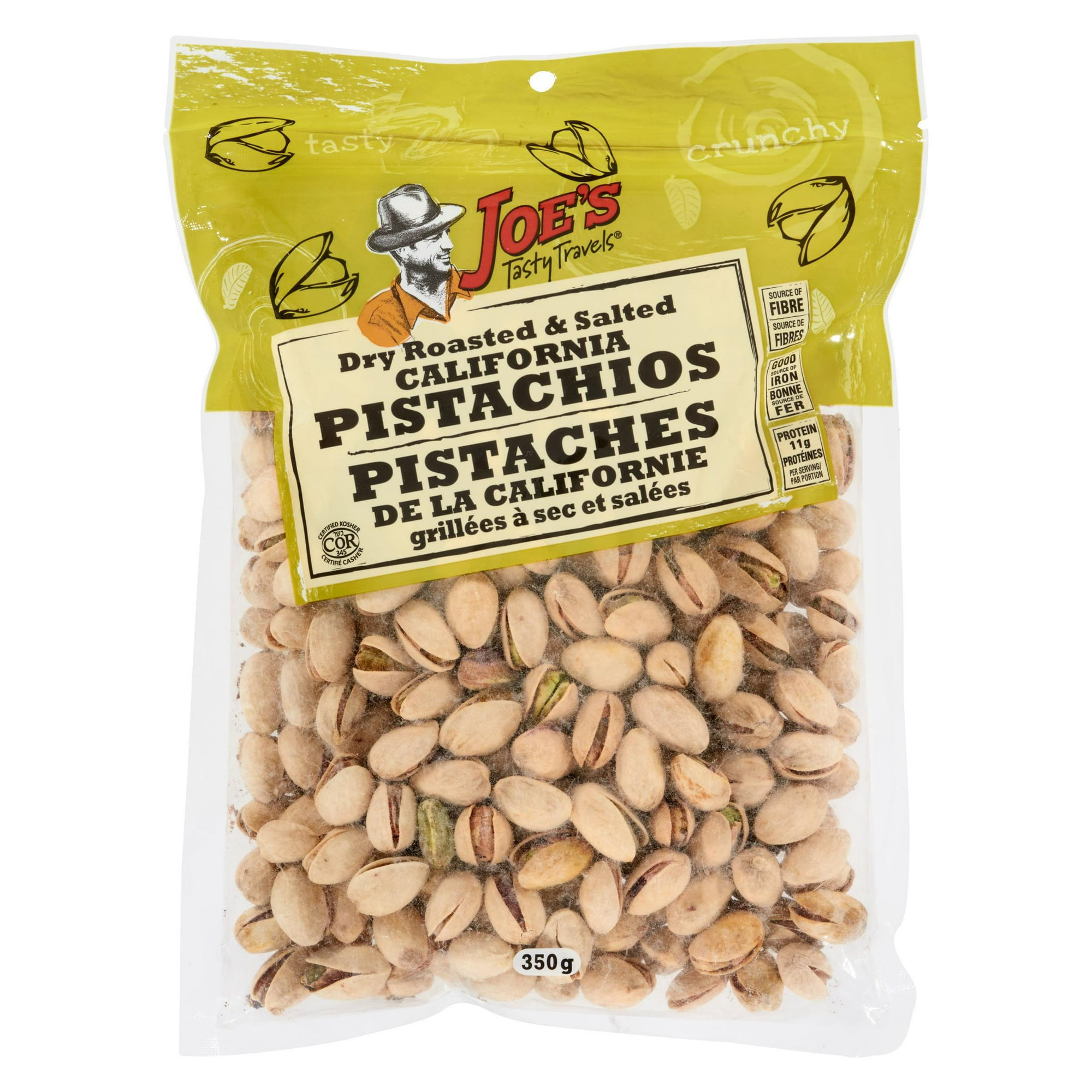 Pistaches naturelles de Californie salées et grillées à sec Voyages savoureux de Joe
