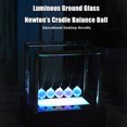 thumbnail image 2 of Newtons Cradle Pendulum 2Cm Luminous Ground Pendulum Newton Cradle Balance Ball for Desktop Decoration, 2 of 11