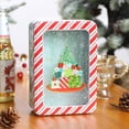 thumbnail image 2 of Bovemsi Christmas Candy Tin Box—Cookie Candy Storage Tins Christmas Cookie Tins Containers With Lids For Confectioneries Holiday Giving Square With Gold Christmas Card Tin Holder Boxes, 2 of 9