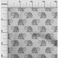 thumbnail image 1 of oneOone Cotton Poplin Fabric Elephant Block Printed Craft Fabric BTY 56 Inch Wide, 1 of 4