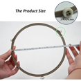 thumbnail image 3 of 2 Pack Microwave Turntable Ring, 7.5 Inch Rotating Ring Roller, Middle Glass Plate Tray Support Holder, Replacement Inner Ring - for 10.6"-12.4" Microwave Oven Glass Turntable Plate, 3 of 6