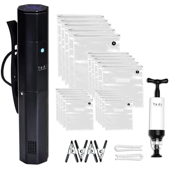 Yedi Infinity Sous Vide, Powered by Octcision Technology, Deluxe Accessory Kit, Recipes, 1000 Watts
