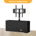 thumbnail image 3 of EDTara Media Console With 4 Drawers, Tv Stand Featuring Height Adjustable Mount for 32–80 Inch Televisions, 3 of 8