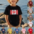 thumbnail image 2 of T-shirt Graphique pour Garçons Canada, Imprimé Feuille d'Érable, Col Rond, Manches Courtes, Blouse pour Garçons, Fête du Canada 1st July Patriotic, Fête, Haut Imprimé Drapeau Feuille d'Érable pour Garçons, 2 of 5