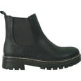 thumbnail image 4 of kozi Canada Women Ankle Casual Riding Bootie Chelsea Boot LEILA-1 Fall Boot Side Zipper Black, 4 of 7