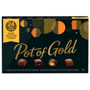 Boîte de chocolats des Fêtes, collection aux caramels POT OF GOLD