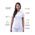 thumbnail image 3 of Adar Pro Scrubs For Women - Tailored Peplum Scrub Top, 3 of 6