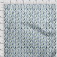 thumbnail image 4 of oneOone Rayon Grayish Blue Fabric Cactus Craft Projects Decor Fabric Printed By The Yard 56 Inch Wide, 4 of 5