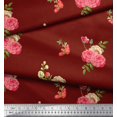 thumbnail image 3 of Soimoi Green Cotton Poplin Fabric Fruits Printed Craft Fabric by the Yard 56 Inch Wide, 3 of 3