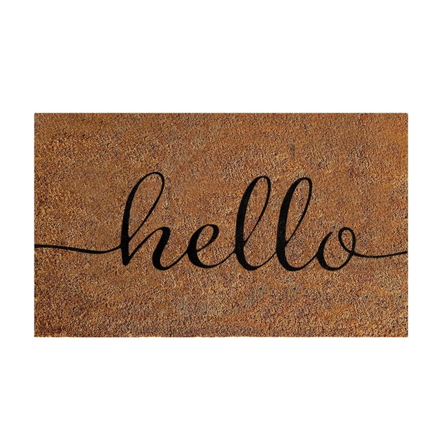 Coir Welcome Mat for Front Door Entrance and Outdoor Home Use Durable Natural Fiber Doormat