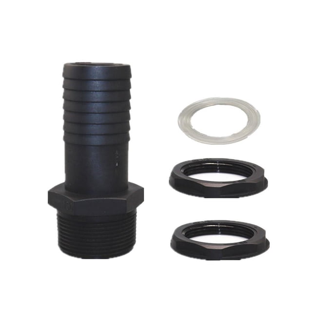 Water Butt Tank Overflow Connector 1in +Washer & Nut Fits 1in Overflow Pipe UK E9X8