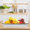 thumbnail image 2 of RORPOIR Enamel Baking Tray Multifunctional Storage Pan for Kitchen Restaurant Food Baking Pan for Pancakes Fruits and Bread, 2 of 8
