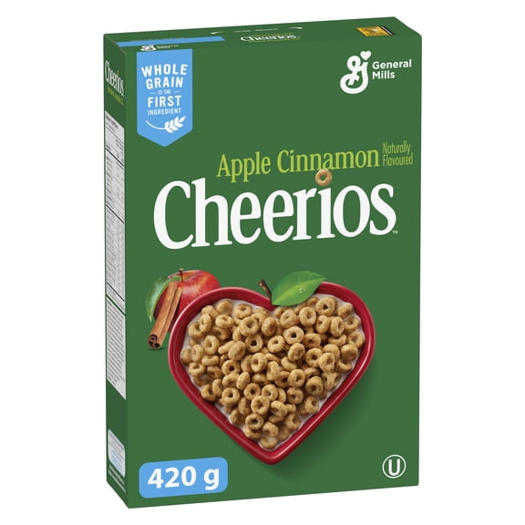 Cheerios Pommes et Cannelle, Céréales à Base de Grains Entiers, 420 g