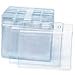 thumbnail image 3 of 100 Pcs Porte-Badges Horizontaux en Plastique Transparent pour Nom et Carte d'Identité, 3 of 4