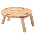 thumbnail image 1 of Table à Vin d'Extérieur Portable Table à Vin Pliante Portable Verres à Vin en Bois Table à Vin Table à Vin de Plage, 1 of 8