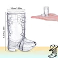 thumbnail image 2 of Western Cowboy Boot Shaped Shot Glasses - Plastic, Transparent, for Cowboy Theme Party, 2 of 5