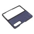 thumbnail image 4 of Folding Screen Phone Leather Case, Comfortable Dustproof Folding Screen Cell Phone Cover PU Leather  For Gift Giving Blue, 4 of 8
