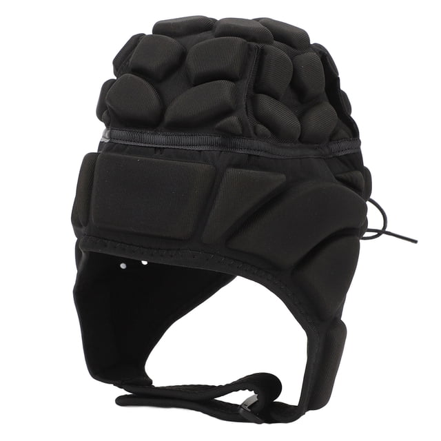 Casque de Protection à Coquille Souple, Protège-Chef de Rugby Rembourré Casque de Gardien, Éponge EVA Réglable Casque de Gardien de Soccer Soutien Drapeau de Rugby Casque de Soccer Jeunes Enfants Adultes