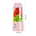 thumbnail image 3 of Danhjin Juicer Small Juicer Small Juicing Cup Home Mini Cup Portable Juicer Portable USB Charging Suitable For Kitchen Gym Travel Office 4-blade Blade Cuts, 3 of 9