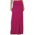 thumbnail image 1 of Jupe Longue Maxi Décontractée en Jersey Drapé Pliable pour Femmes P-3X, 1 of 7