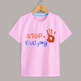 thumbnail image 4 of Felwors T-Shirts à Manches Courtes Col Rond Doux pour Filles, T-Shirt Imprimé 6 Couleurs, 4 of 5