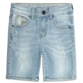 thumbnail image 1 of KIDSCOOL SPACE Boys Summer Denim Shorts, Soft Strechy Elastic Band Inside Half Jean Pants,12-13 Years, 1 of 6