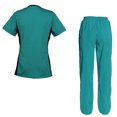 thumbnail image 2 of Women's Scrubs Set Scrub Top and Pants Scrubs Set, 2 of 3