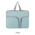 thumbnail image 1 of Laptop Sleeve Waterproof Computer Case Portable Bag Pocket Carrier Pouch Protector Reusable Compartments Business Storage Green 17inch, 1 of 9