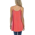 thumbnail image 4 of Yubnlvae Haut Plissé Rouge Melon D\'eau pour Femmes, Camisole à Bretelles Spaghetti, Sans Manches, Décontracté, Été, Mode, S, 4 of 6
