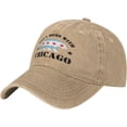 thumbnail image 2 of Ne Pas Gâcher avec Chapeau de Chicago Drapeau de la Ville Casquette Rétro Chicago Forte, 2 of 6