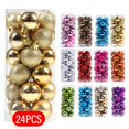 thumbnail image 2 of 24Pcs Christmas Ball Delicate Reusable High Gloss  Tree Decor Ball Pendant Home Decor, 2 of 9