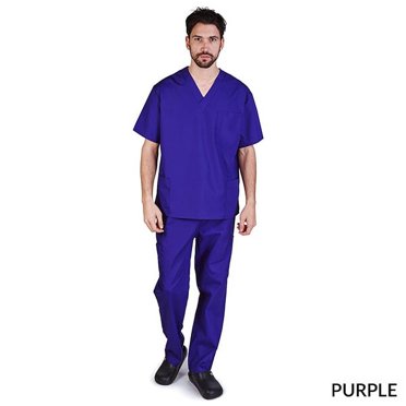 M&M SCRUBS Men's Scrub Set Medical Scrub Top and Pants