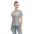 thumbnail image 4 of T-Shirt Basique à Manches Courtes pour Femmes Sailor Moon Lièvre Lunaire, 4 of 6