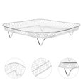 thumbnail image 2 of Shisuyan Grille en Acier Inoxydable pour Friteuse à Air Chaud pour Four Grille à Huile pour Friteuse à Air Grille en Acier Inoxydable Accessoire de Cuisson Grille de Rôtissage pour Friteuse à Air, 2 of 8