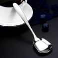 thumbnail image 1 of Meitianfacai Cuillère en Acier Inoxydable 2 Pcs Cuillère à Fond Plat Cuillère à Dessert Cuillère à Riz, 1 of 7