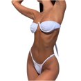 thumbnail image 3 of Ensemble Bikini String pour Femmes Maillot de Bain Sexy Bikinis String Haut Licou avec Bas Strings, 3 of 8