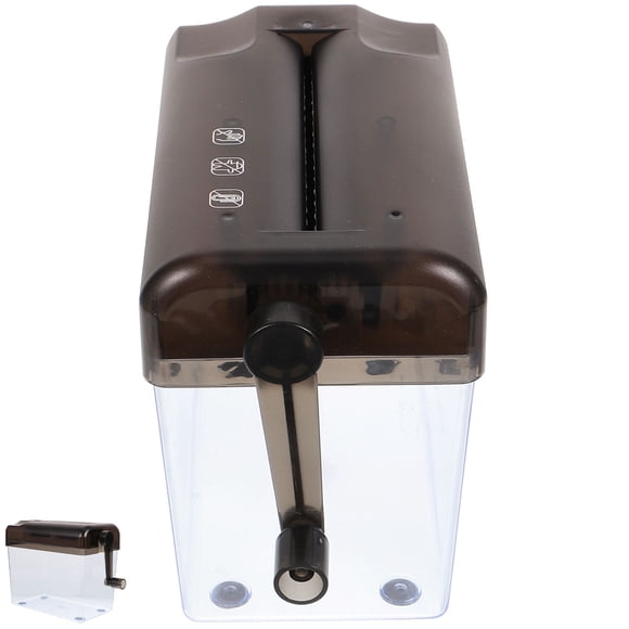 Greenadscape Wear Resistant Paper Shredder Hand Shredder Grey ABS for Home Use 1Set